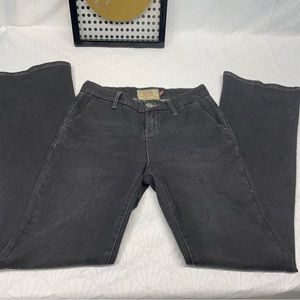 Dear John Women’s Super Flare 9” Black Vintage Jeans Size 25 Bootcut Grunge